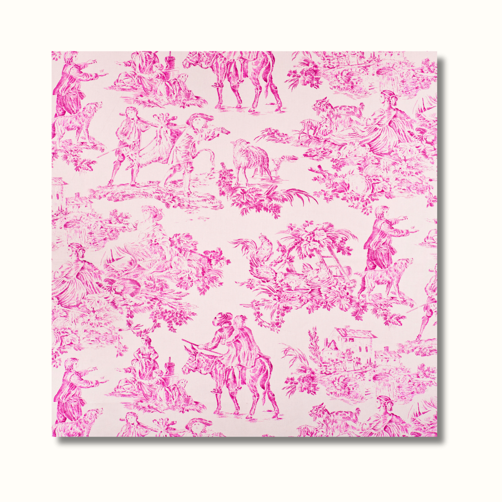 French Toile Inspired Cocktail Napkin