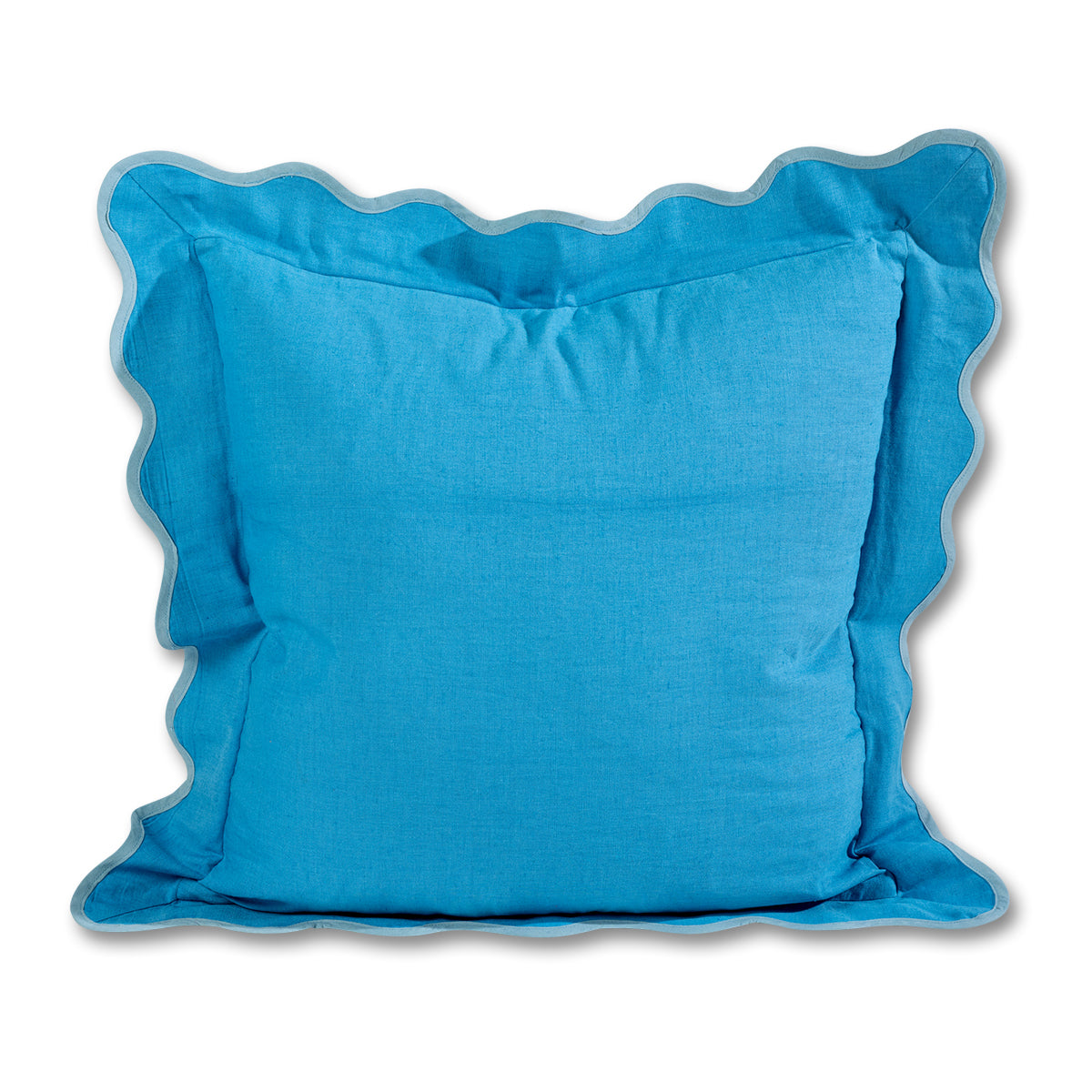Darcy Linen Pillow - Peacock + Aqua - Case Only