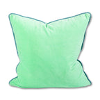 Charliss Velvet Pillow - Mint + Aqua - Case only