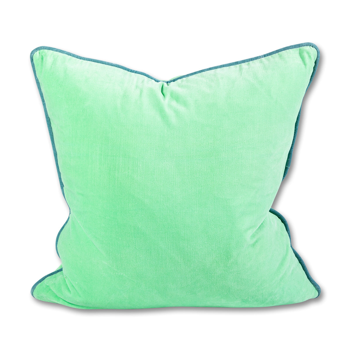 Charliss Velvet Pillow - Mint + Aqua - Case only