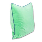 Charliss Velvet Pillow - Mint + Aqua - Case only
