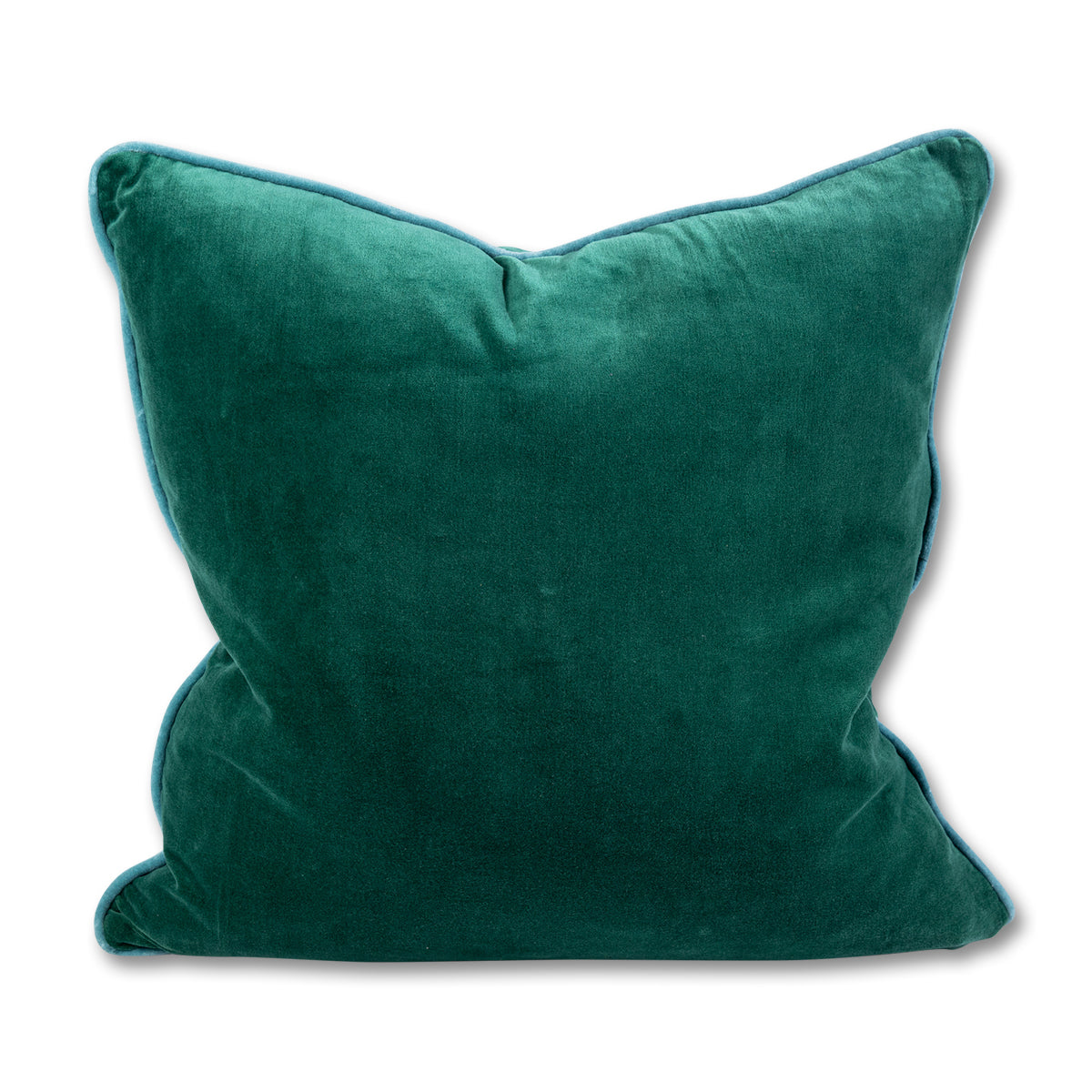 Charliss Velvet Pillow - Green + Aqua - Case Only