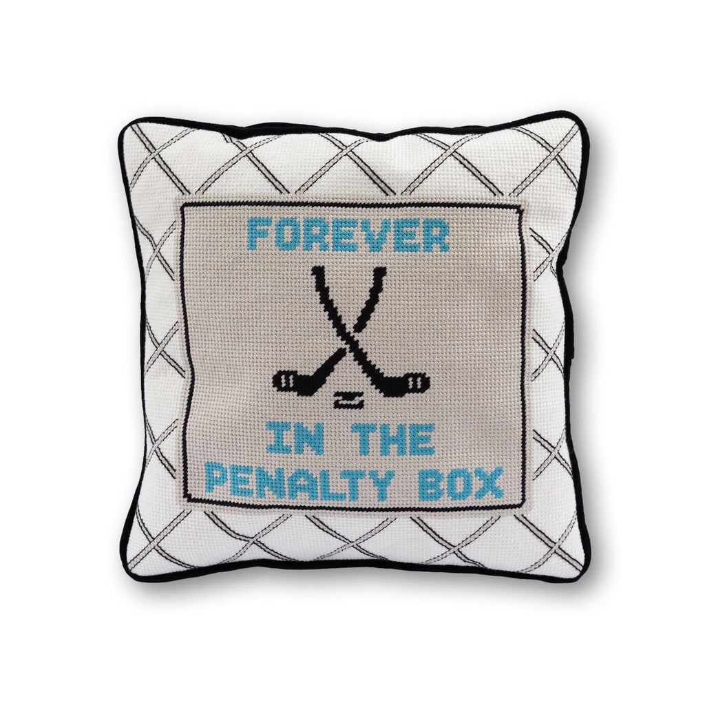 Penalty Box Needlepoint Pillow