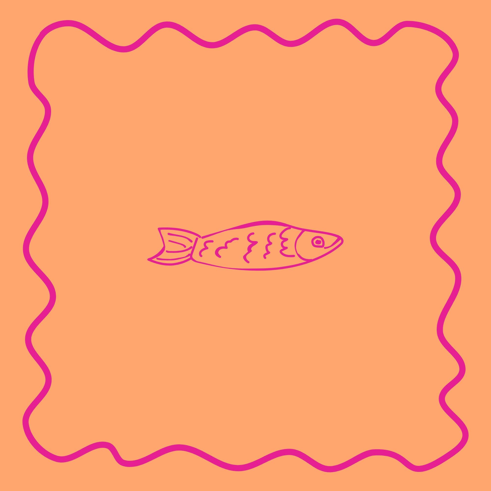 Coastal Inspired Orange Cocktail Napkin