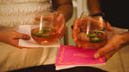 Coastal Inspired Pink Cocktail Napkin