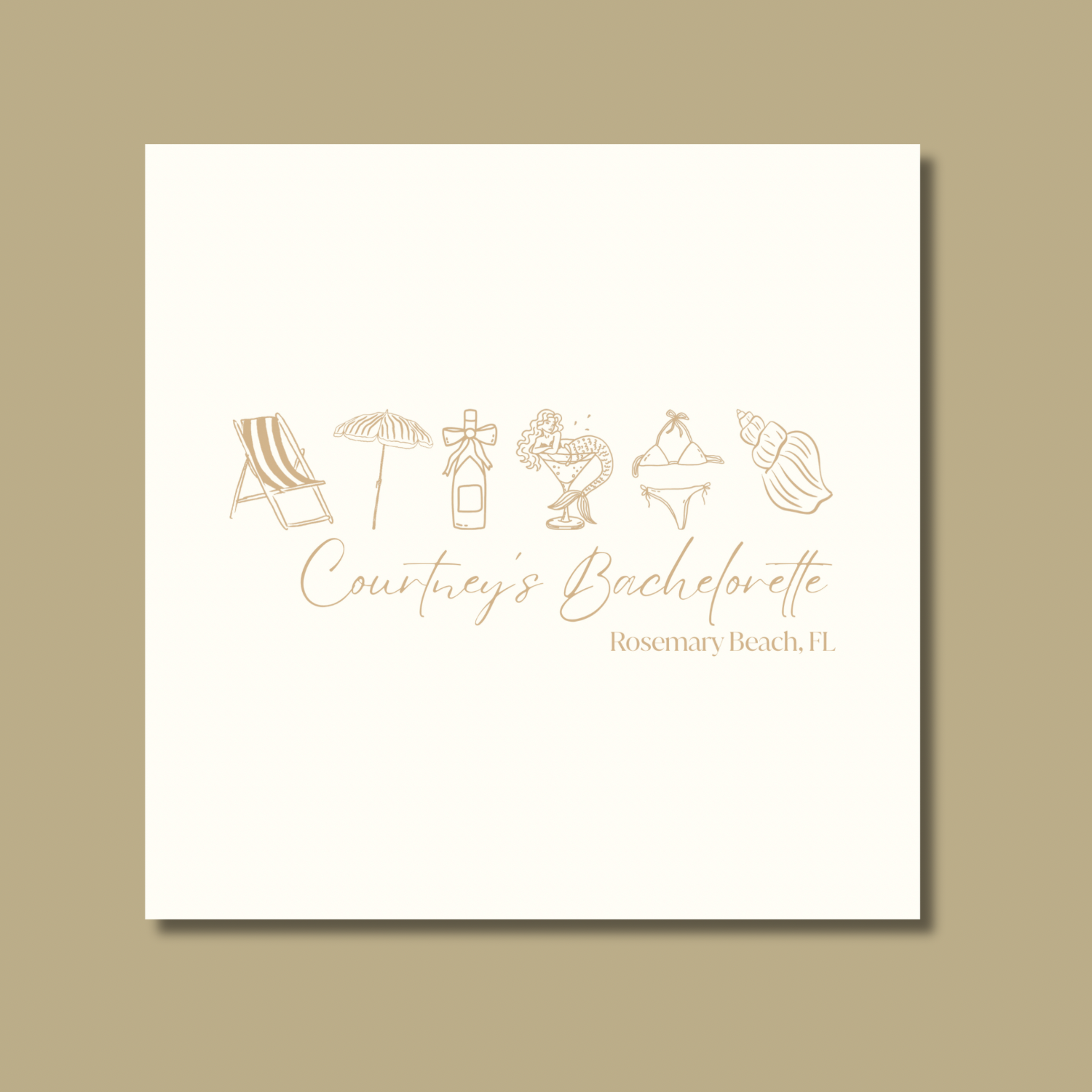Custom Bachelorette Cocktail Napkins