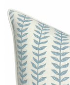 Willow Floral Linen Pillow Cover in Blue, Merika Meyer Textiles