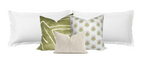 Milford Pillow Cover in Pink and Green, Thibaut Pillows