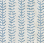 Willow Floral Linen Pillow Cover in Blue, Merika Meyer Textiles