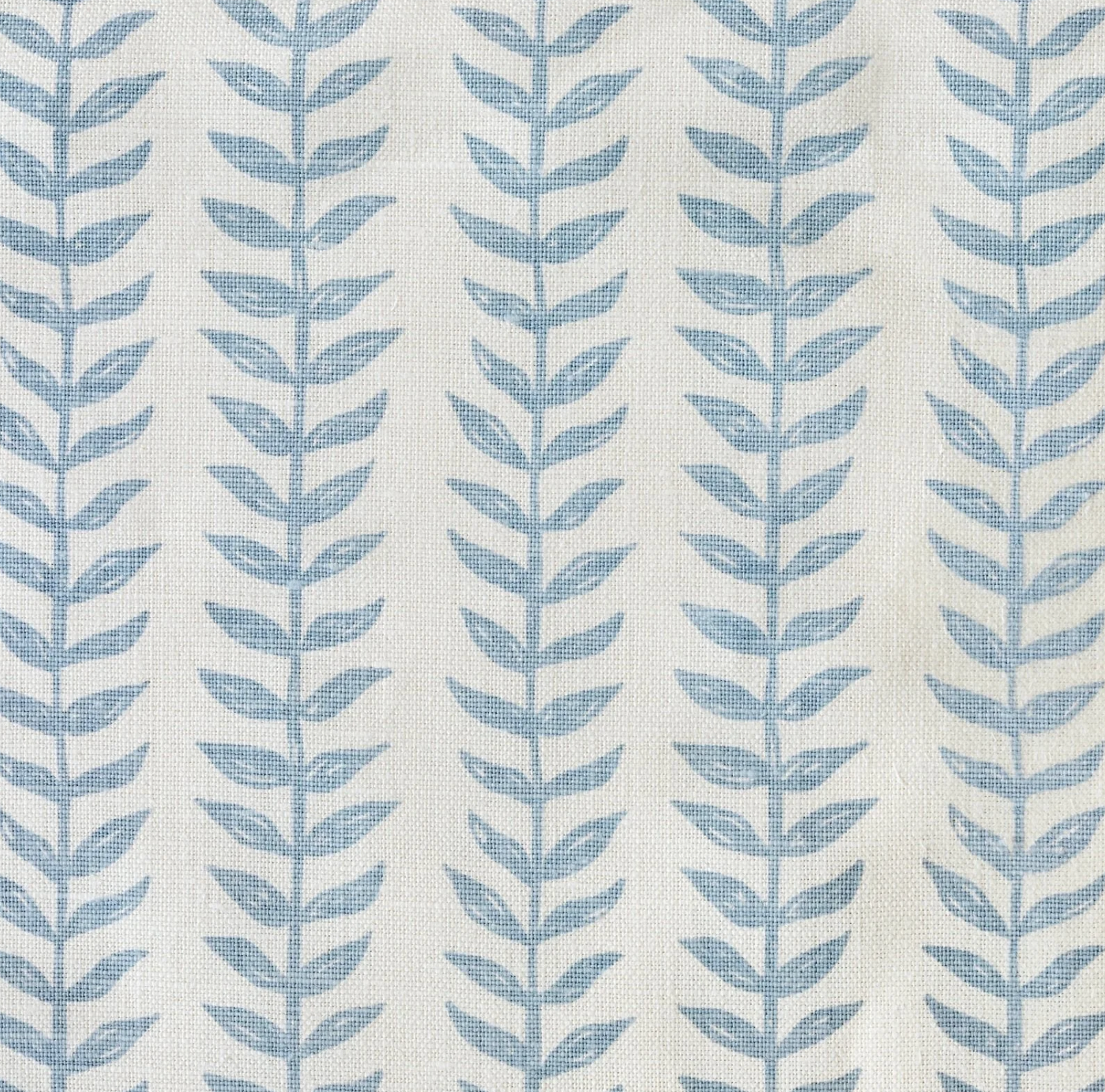 Willow Floral Linen Pillow Cover in Blue, Merika Meyer Textiles