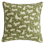Cottontails Pillow Cover in Sage Green, Schumacher Textiles