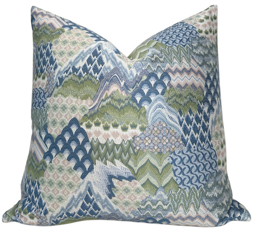 Avalon Pillow Cover in Spring, Thibaut Pillows