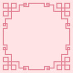 Decorative pink border on a light pink background