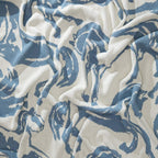 Cotton Sustainable Knit Throw Blanket - Equestrian Abstract Horse