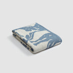 Cotton Sustainable Knit Throw Blanket - Equestrian Abstract Horse